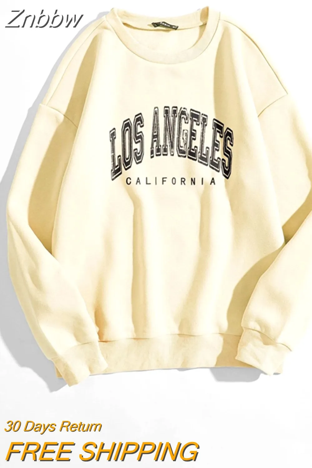 Znbbw Women Y2K Hoodies Hip Hop Letter Oversized Casual Streetwear Long Sleeve Pullover Vintage Autumn Winter Fashion Sweatshirts Tops - Image 4