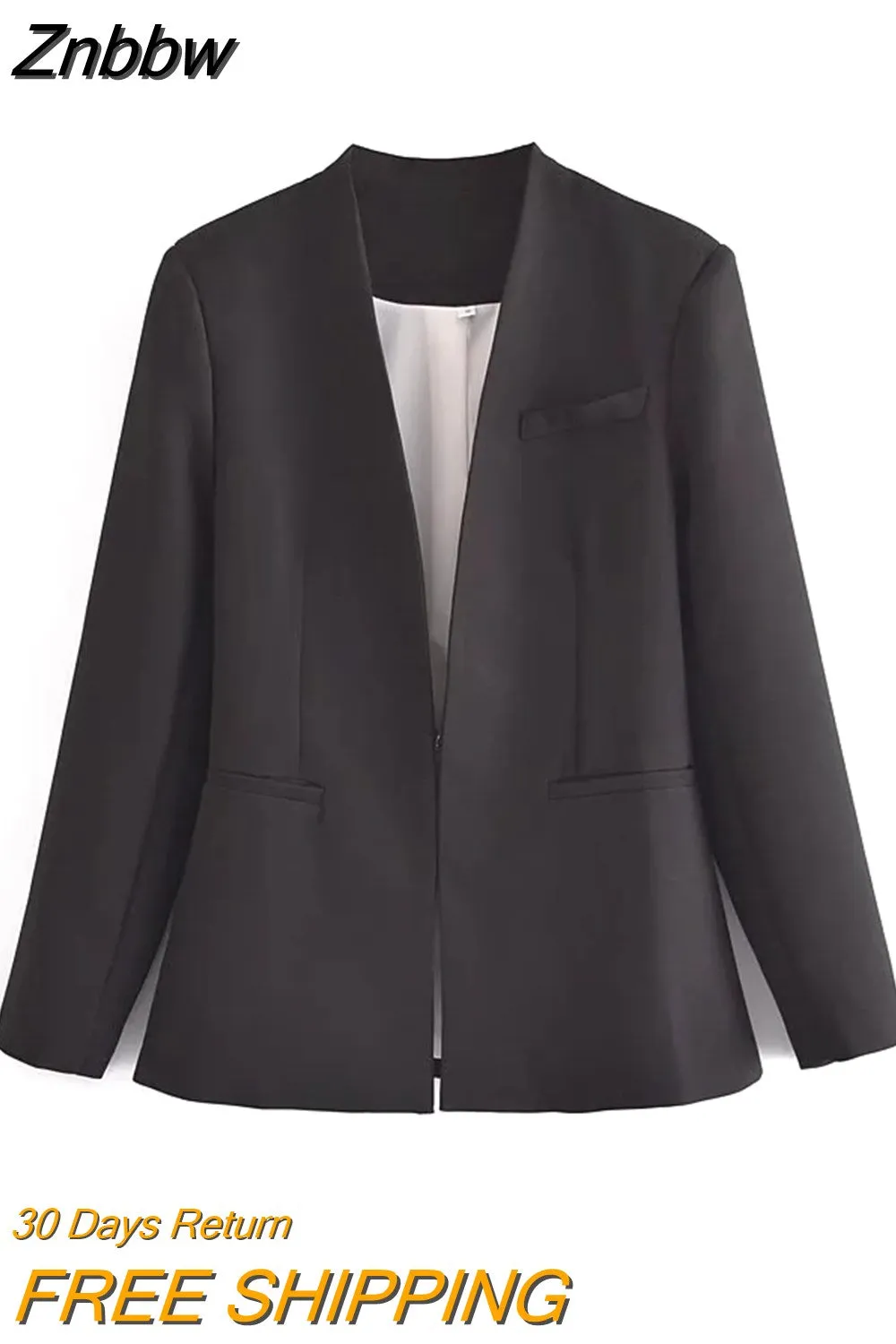 Znbbw ZBZA 2023 Woman Vintage Green Yellow Loose Blazer Women Spring Elegant Female Streetwear Solid Blazer Women 202302 - Image 5