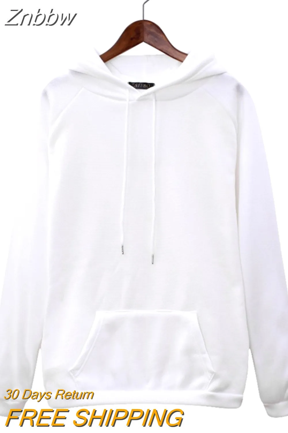 Znbbw ????????? velvet Black Hood Hoodies Ladies Long Sleeve Casual Hooded Sweatshirt Dress Pullover ?????????? women Sweatshirt - Image 10