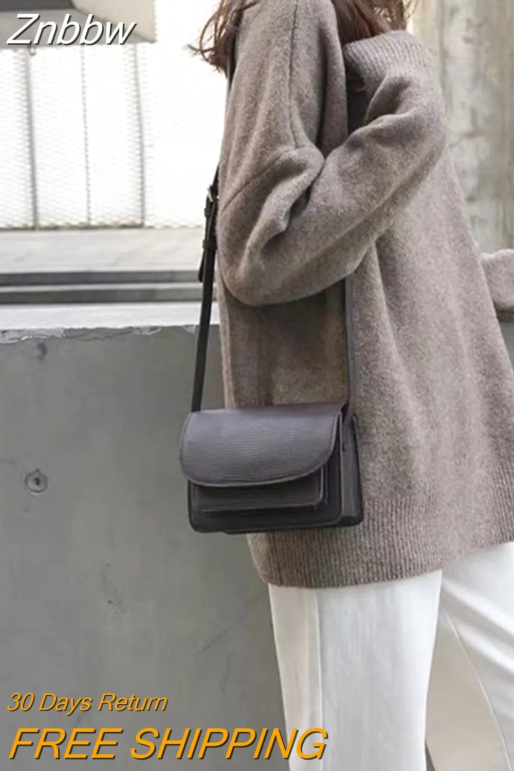 Znbbw Women Turtle Neck Cashmere Sweater 2023 Winter Korean Style Loose Warm Knitted Pullover Lady Casual Long Sleeve Oversize Jumpers - Image 6