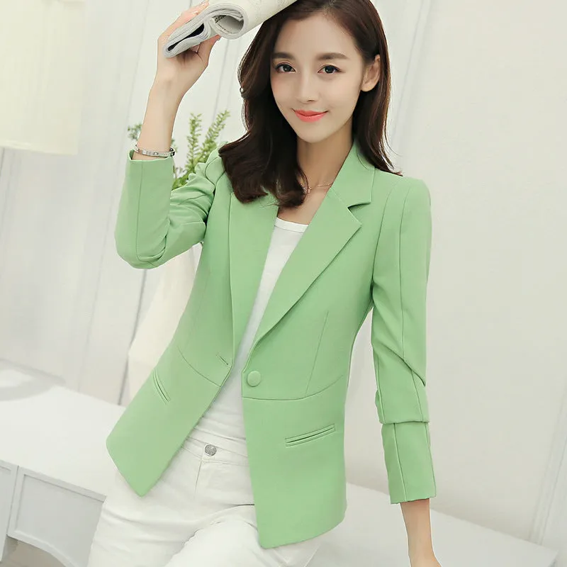 Znbbw Cai Daifei 2024 New Spring And Summer Dress Korean Version Slim Short Small Suit Ladies' Jacket Women's Leisure Suit