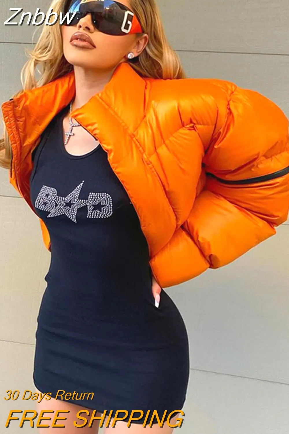 Znbbw Women Summer Fashion Letter Print Bodycon Party Package Hip Soild Color Tank Mini Dress Sundress 2023 Female Clothing - Image 2