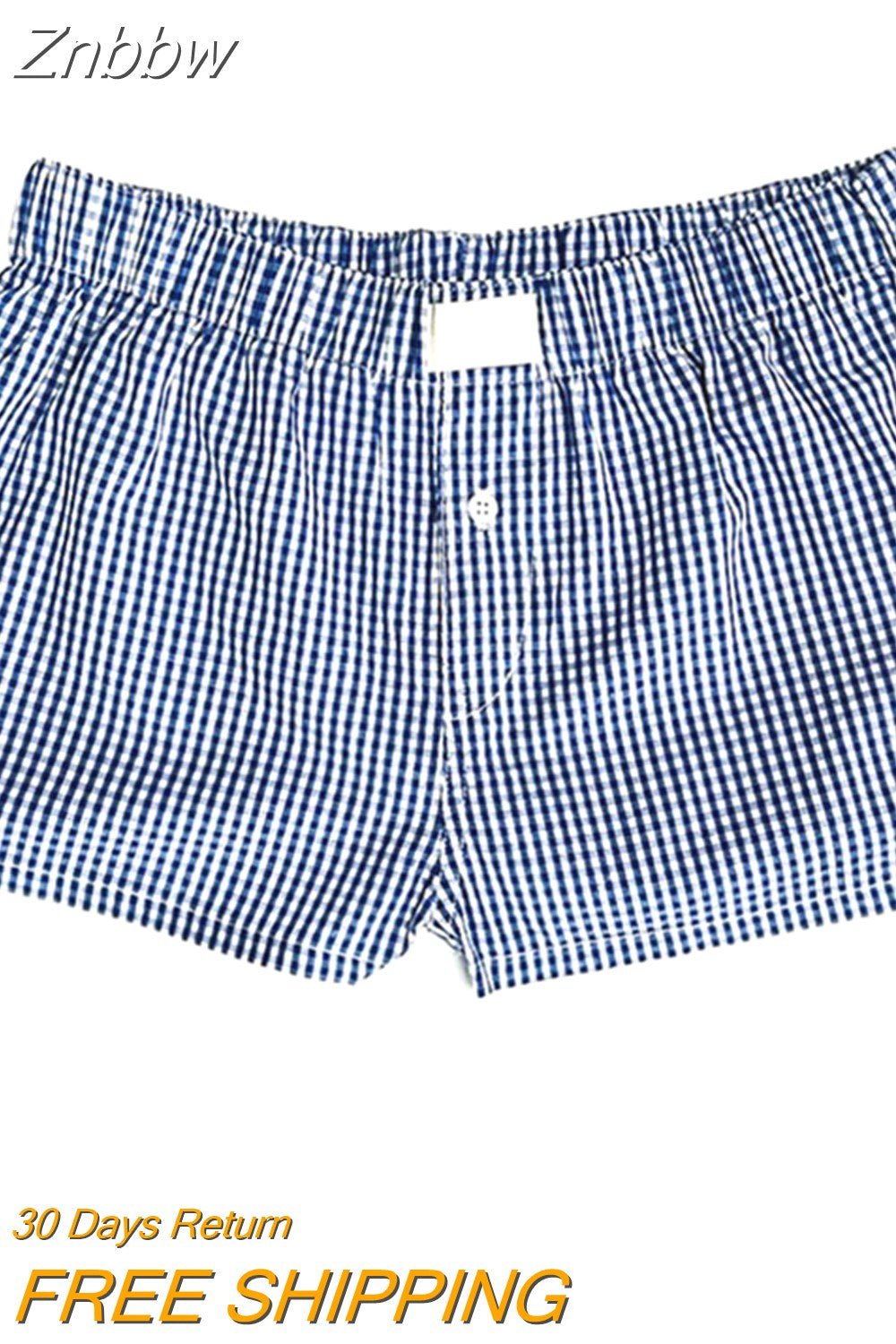 Znbbw Women's Y2k Pajamas Shorts Cute Plaid Pj Short Pants Flannel Lounge Sleep Shorts Bottoms Elastic Waist Baggy Boxers Tracksuit - Image 14