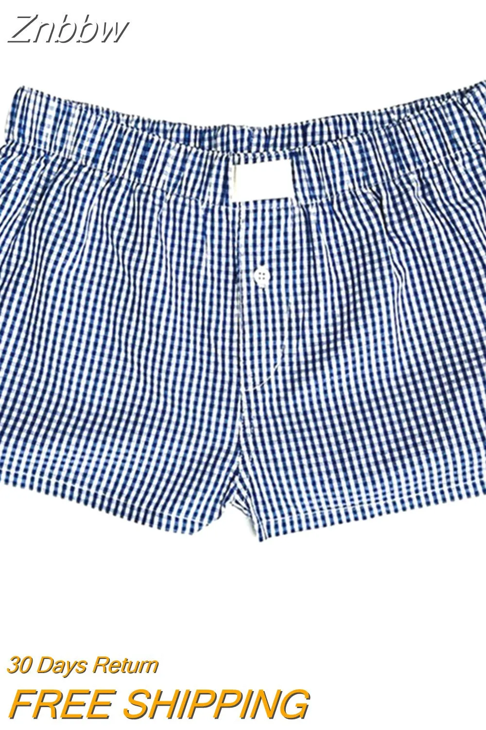 Znbbw Women's Y2k Pajamas Shorts Cute Plaid Pj Short Pants Flannel Lounge Sleep Shorts Bottoms Elastic Waist Baggy Boxers Tracksuit 0410 - Image 14