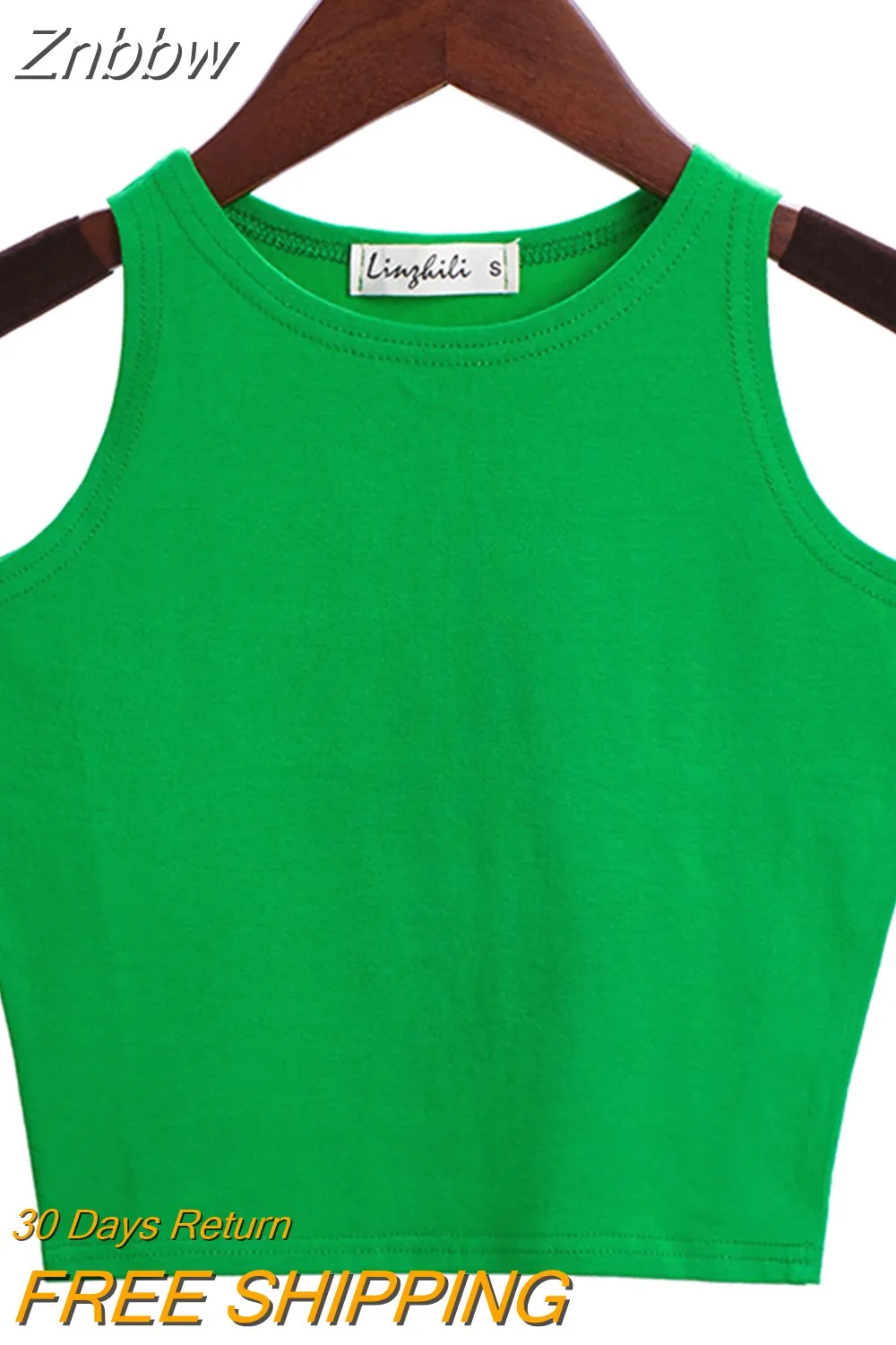 Znbbw 2023 New Women Sexy Cotton Crop Top Crop Bustier Multicolor Sleeveless Cropped Blusas Vest Tank Top Camisole 14 Colors - Image 7