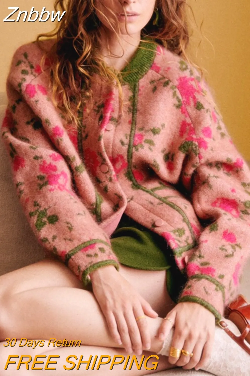 Znbbw Women's Casual Plush Shawl Collar Long Sleeved Leopard Print Jacket Fashion Single Breasted Overcoat Autumn/Winter Lady Outwear 0410 - Image 9