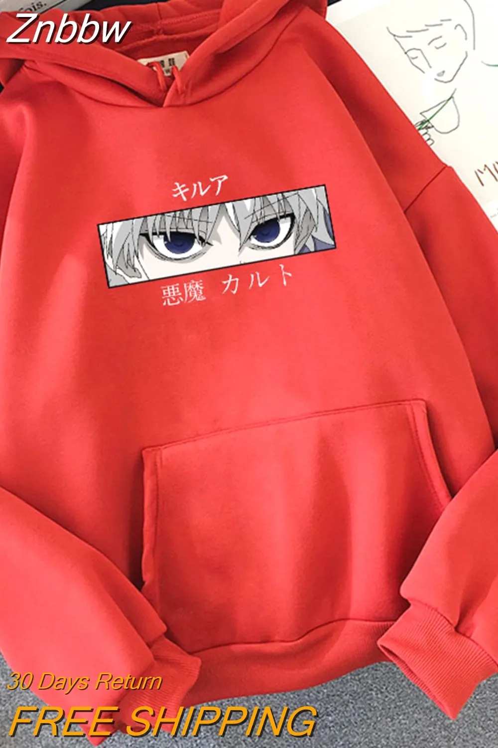 Znbbw Women Hoodies Hunter X Hunter Women Pullovers Hoodies Sweatshirts Killua Zoldyck Hisoka Anime Hoody Streetwear Tops - Image 8