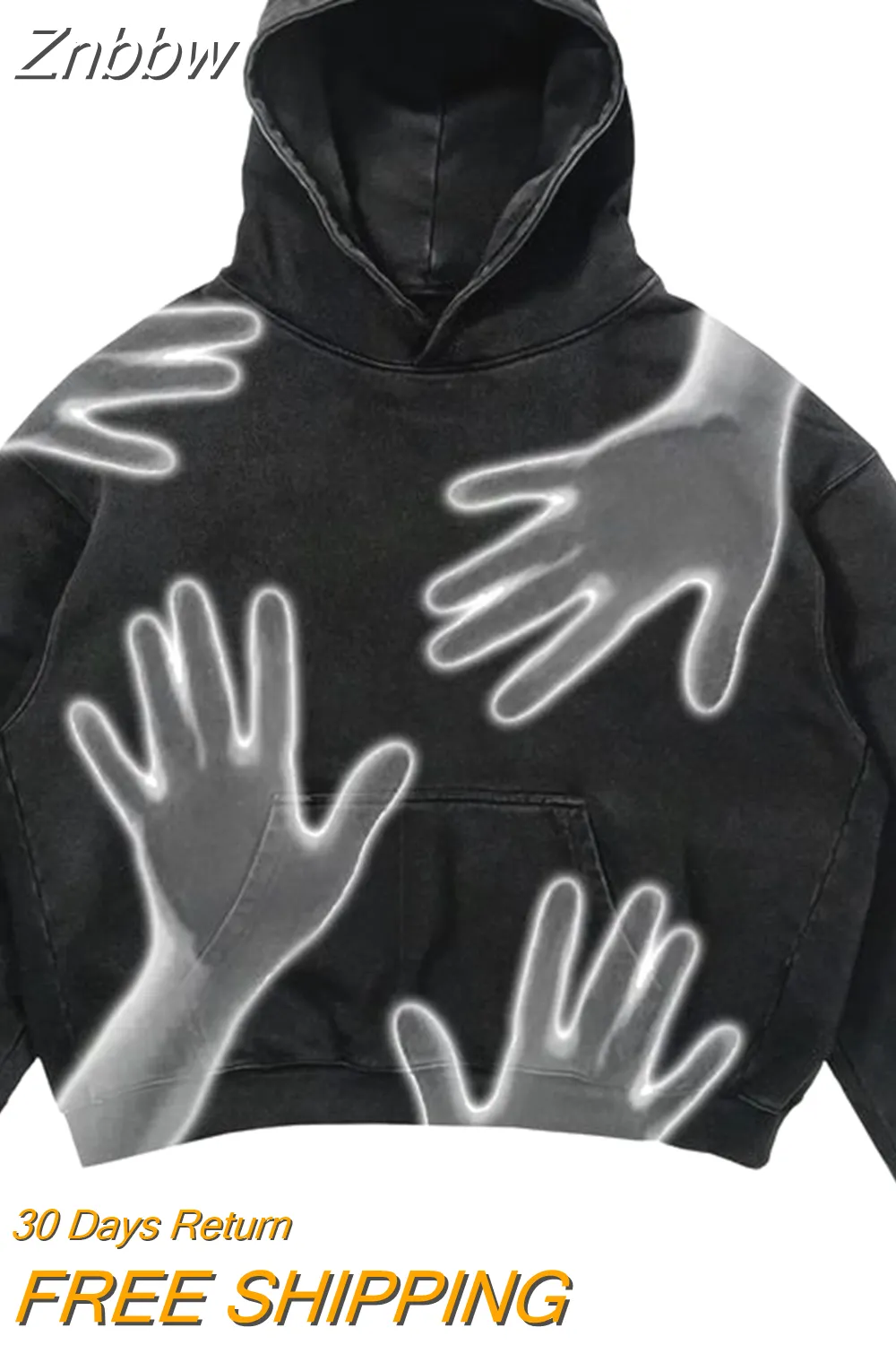 Znbbw Men Anime Hoodies Women Vintage Gothic Punk Zip Up Long Sleeve Streetwear Oversized Coats Harajuku Print Hooded Sweatshirts - Image 5