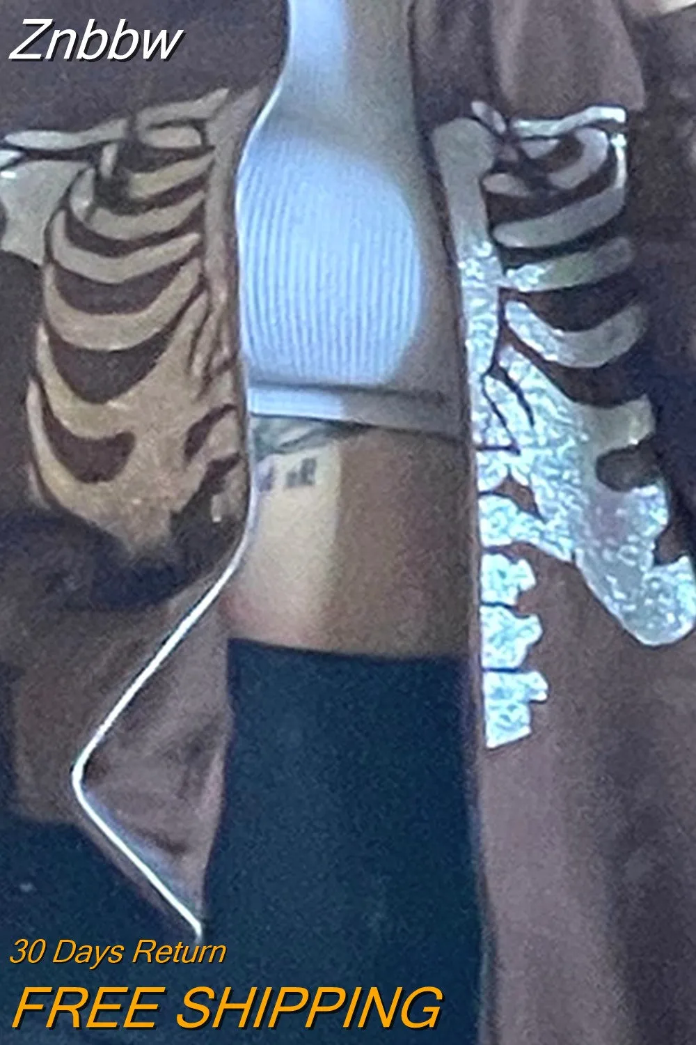 Znbbw Aesthetic Butterfly Zip Up Oversized Sweatshirts Harajuku Long Sleeve Goth Hoodies Y2K Autumn Grunge Punk Coat Retro Clothes - Image 8