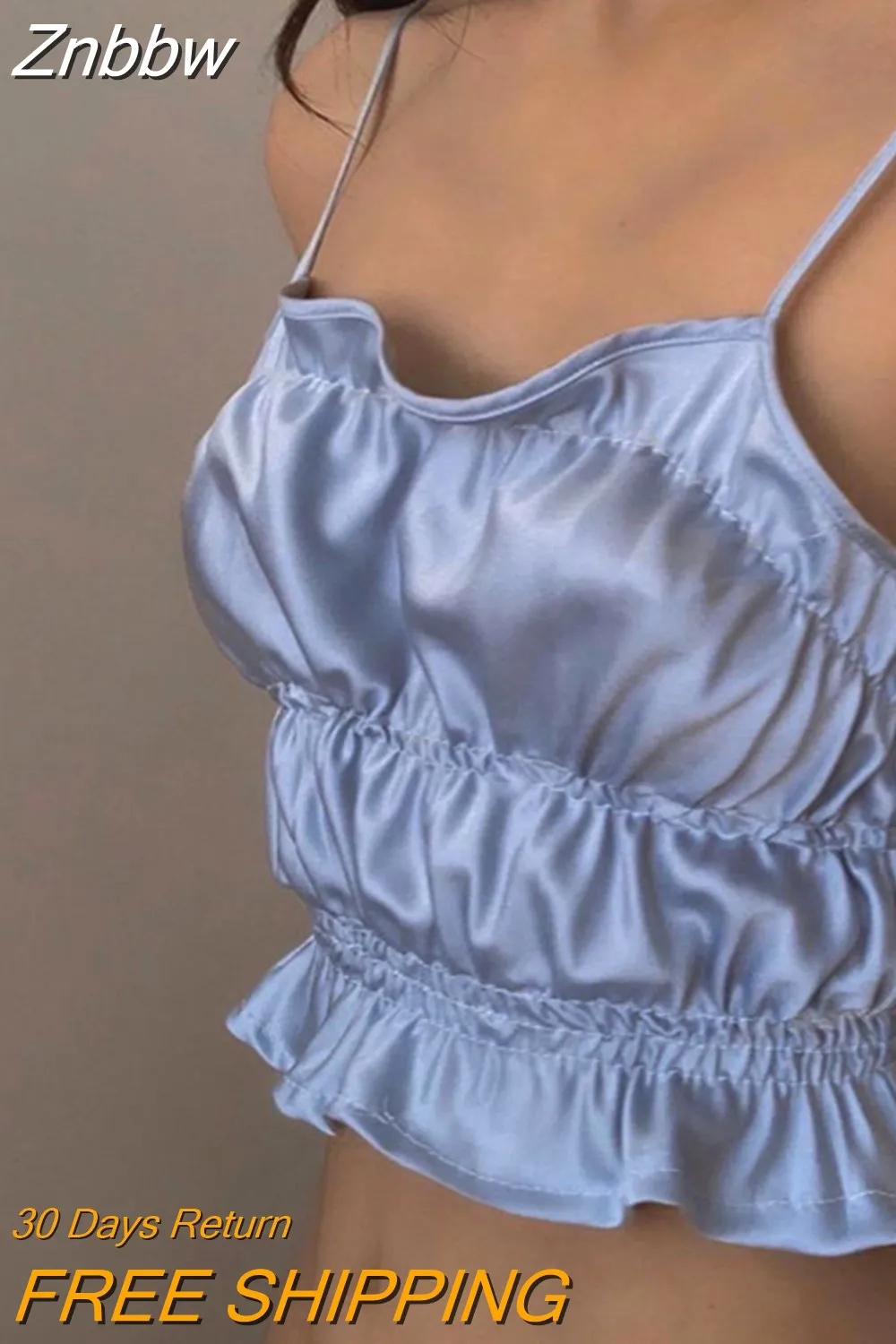 Znbbw Women Sexy Hollow Out Lace Up Camis Summer Sleeveless Solid Color Slim Fit Bandage V Neck Low Cut Club Holiday Casual Crop Top - Image 8