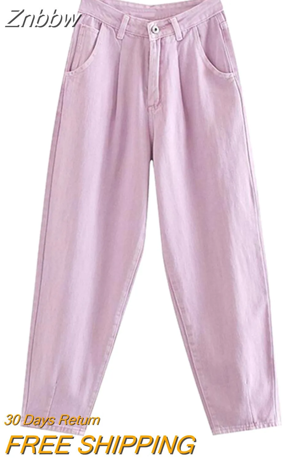 Znbbw ZBZA Spring Summer Woman High Waist Jeans For Women Denim Harem Pant Women Jeans Loose Trousers Vaqueros Mujer - Image 8