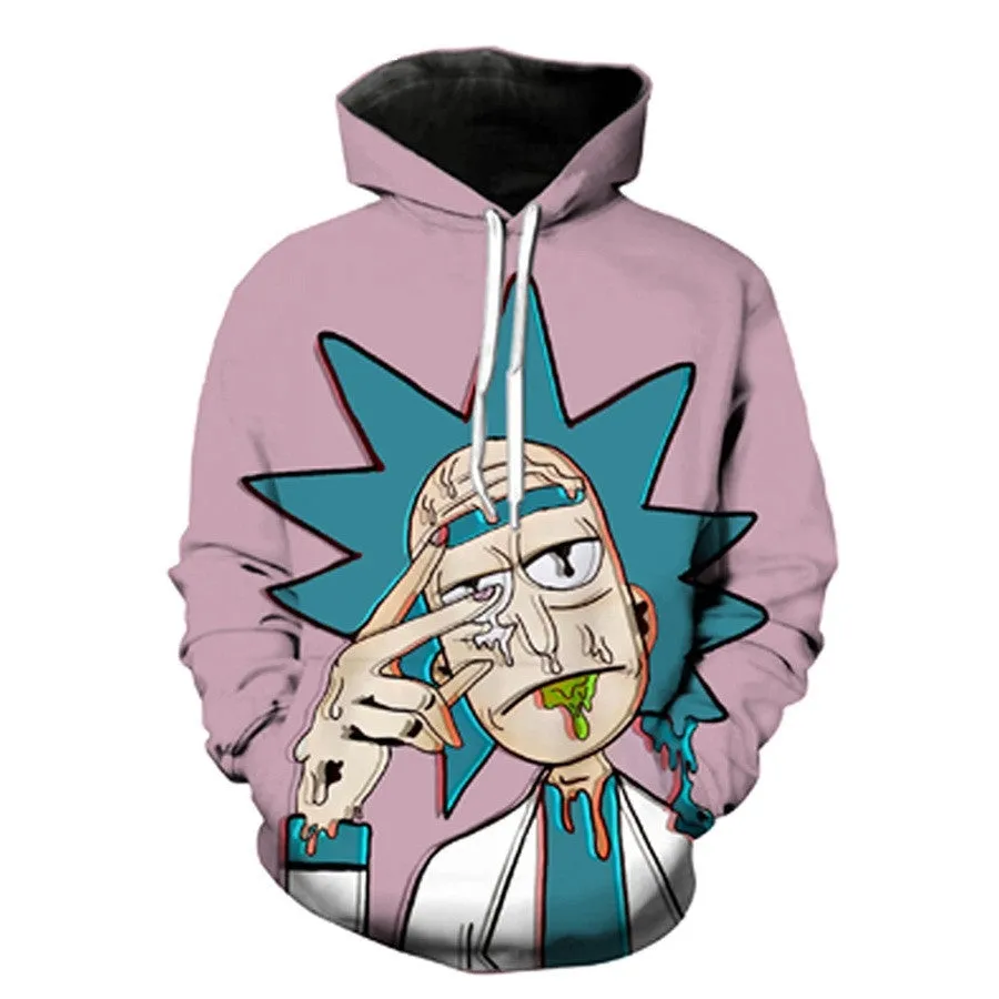 Znbbw 3D Printed Hooded Sweaters Creative Fashion Sports Large Size Male And Female Parodies Of Doctor's Head Long-Sleeved Sweaters - Image 5