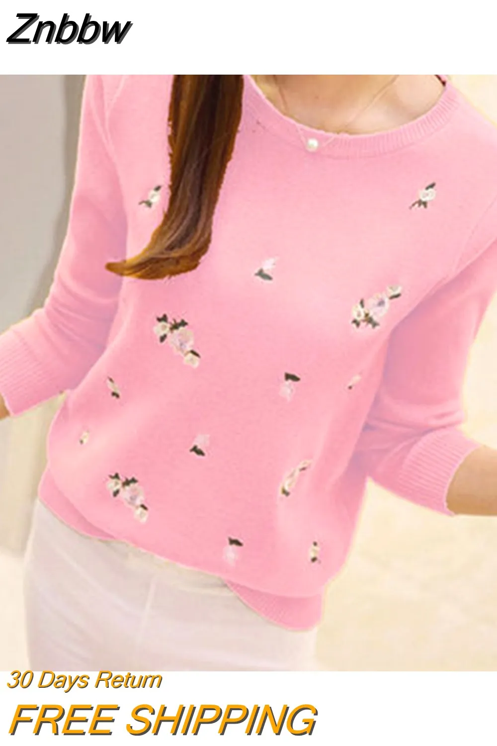 Znbbw Autumn Sweater Women Embroidery Knitted Winter Women Sweater And Pullover Female Tricot Jersey Jumper Pull Femme - Image 7