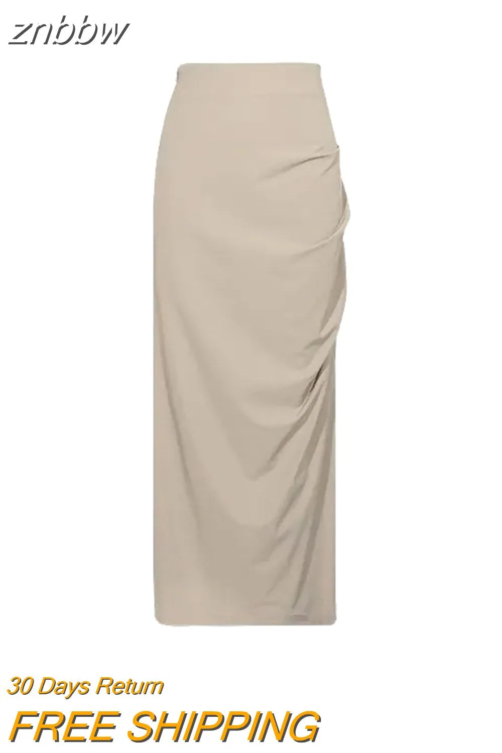 znbbw 2023 Summer Streetwear High Waist Black Long Skirt Korea Style A-Line Split Folds Woman Skirt Casual Ladies Skirts - Image 2