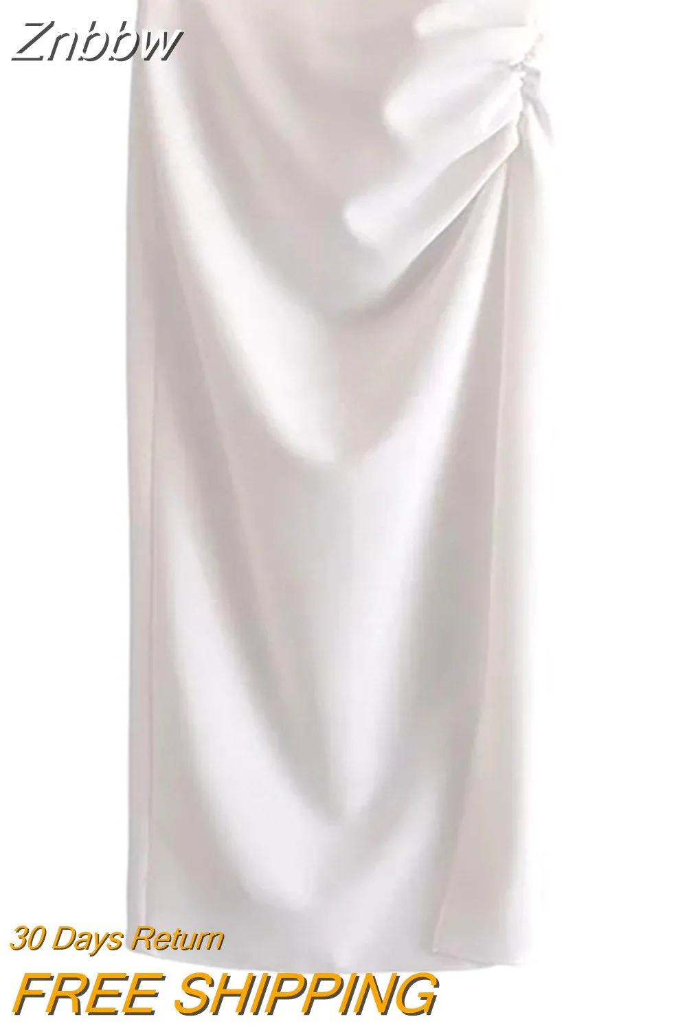 Znbbw ZBZA Skirts Womens 2023 Two Piece Set Linen Blend Cropped Women Shirt Draped Skirt Autumn Fashion Casual Dress Sets - Image 3