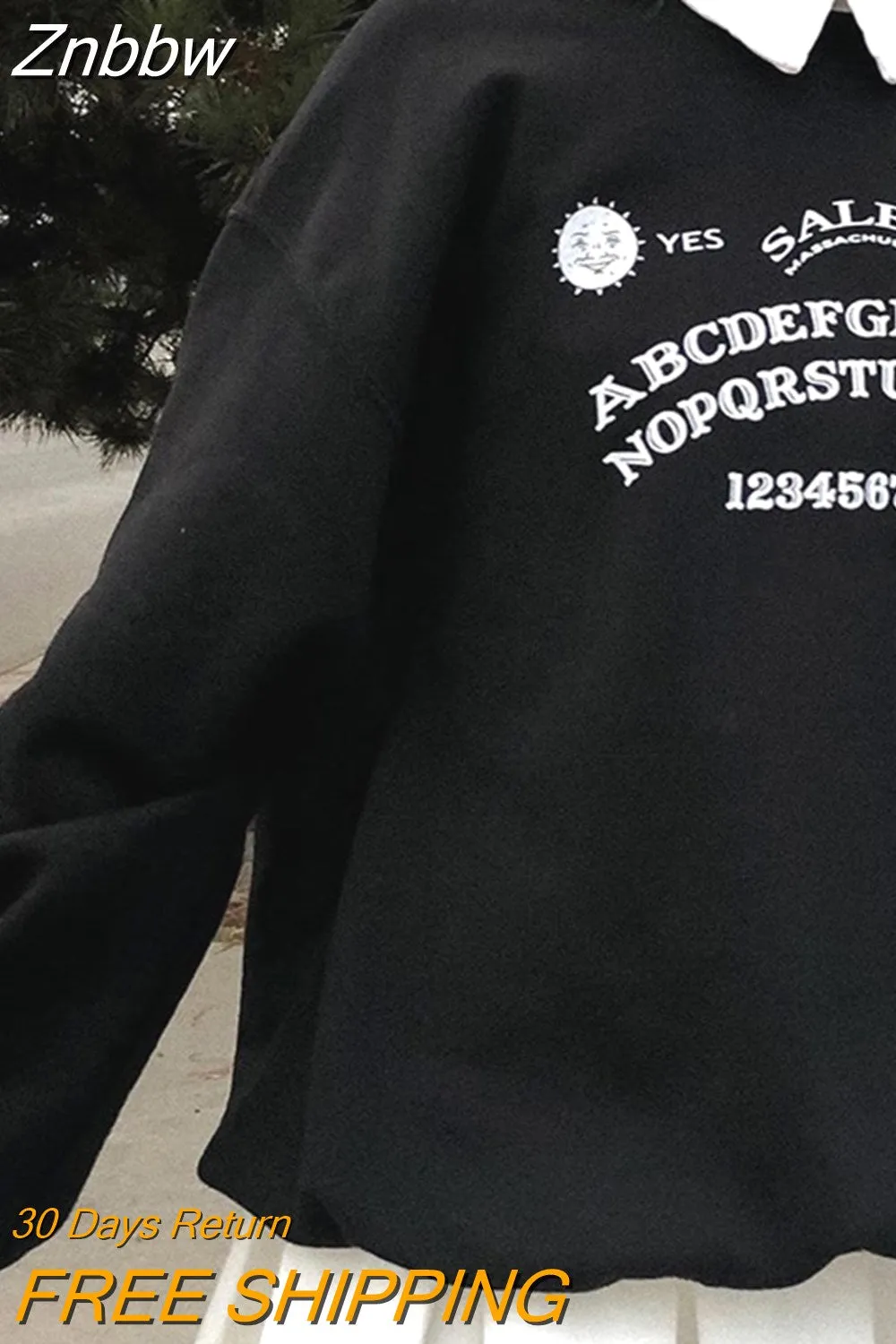 Znbbw Aesthetic Butterfly Zip Up Oversized Sweatshirts Harajuku Long Sleeve Goth Hoodies Y2K Autumn Grunge Punk Coat Retro Clothes - Image 15