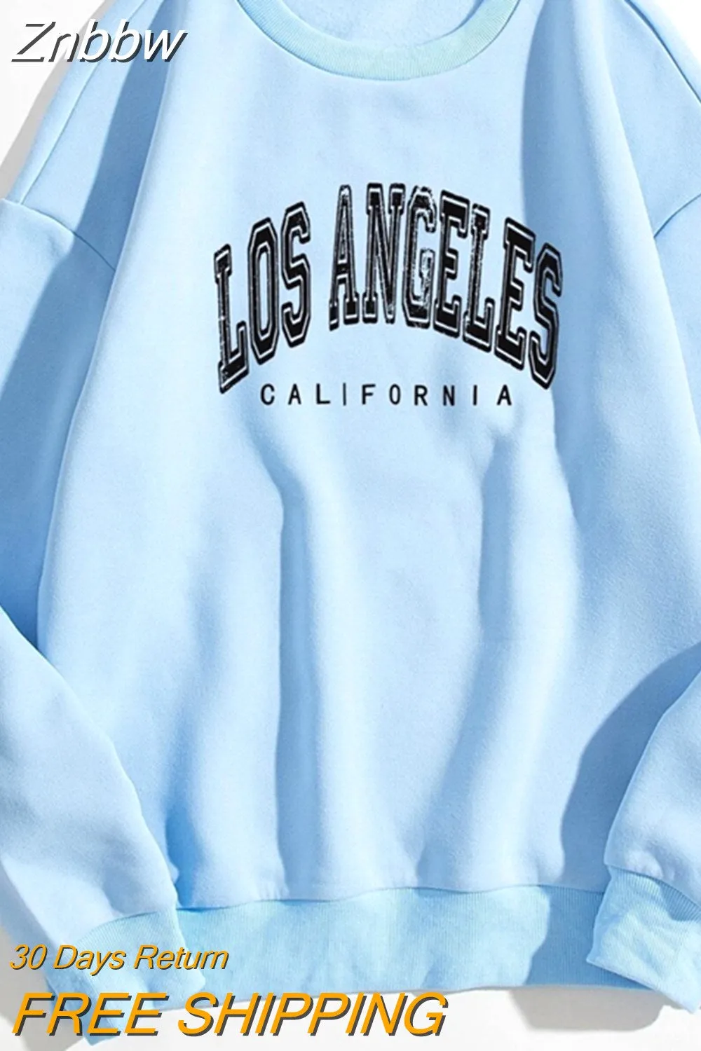 Znbbw Women Y2K Hoodies Hip Hop Letter Oversized Casual Streetwear Long Sleeve Pullover Vintage Autumn Winter Fashion Sweatshirts Tops - Image 9