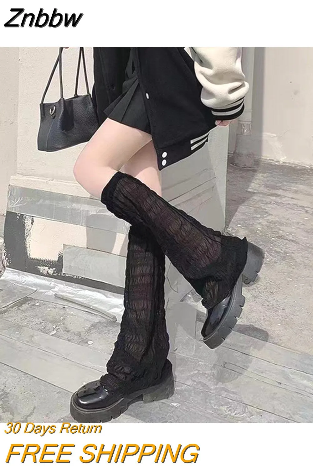 Znbbw Women Solid Color Leg Warmers Super Soft Boots Shoes Cuffs Covers Summer Thin Sunscreen Sports Boot Cover - Image 8