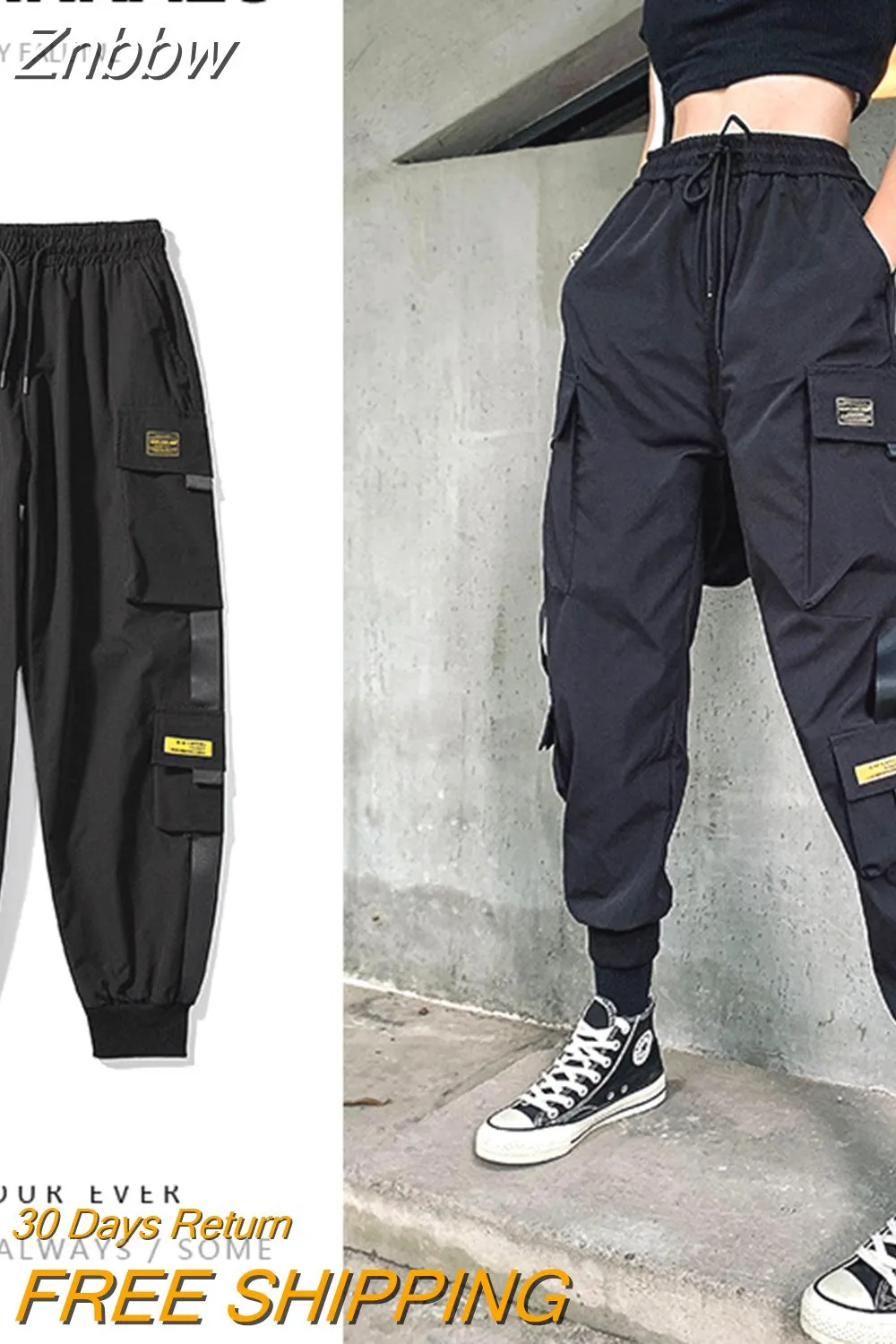 Znbbw Women Y2K Cargo Pants Khaki Loose Streetwear Vintage Low Waist Casual Straight Trousers Sexy Retro Loose Pockets Baggy Pants - Image 17