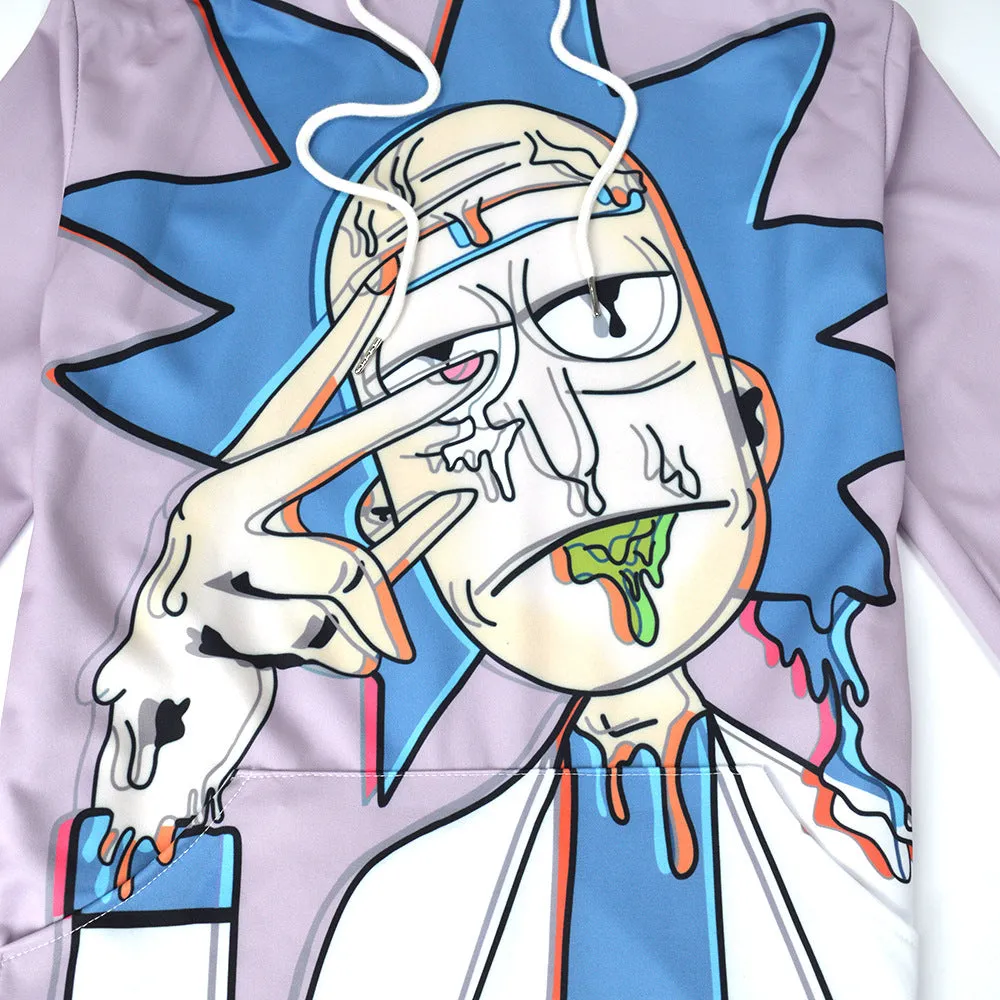 Znbbw 3D Printed Hooded Sweaters Creative Fashion Sports Large Size Male And Female Parodies Of Doctor's Head Long-Sleeved Sweaters - Image 3