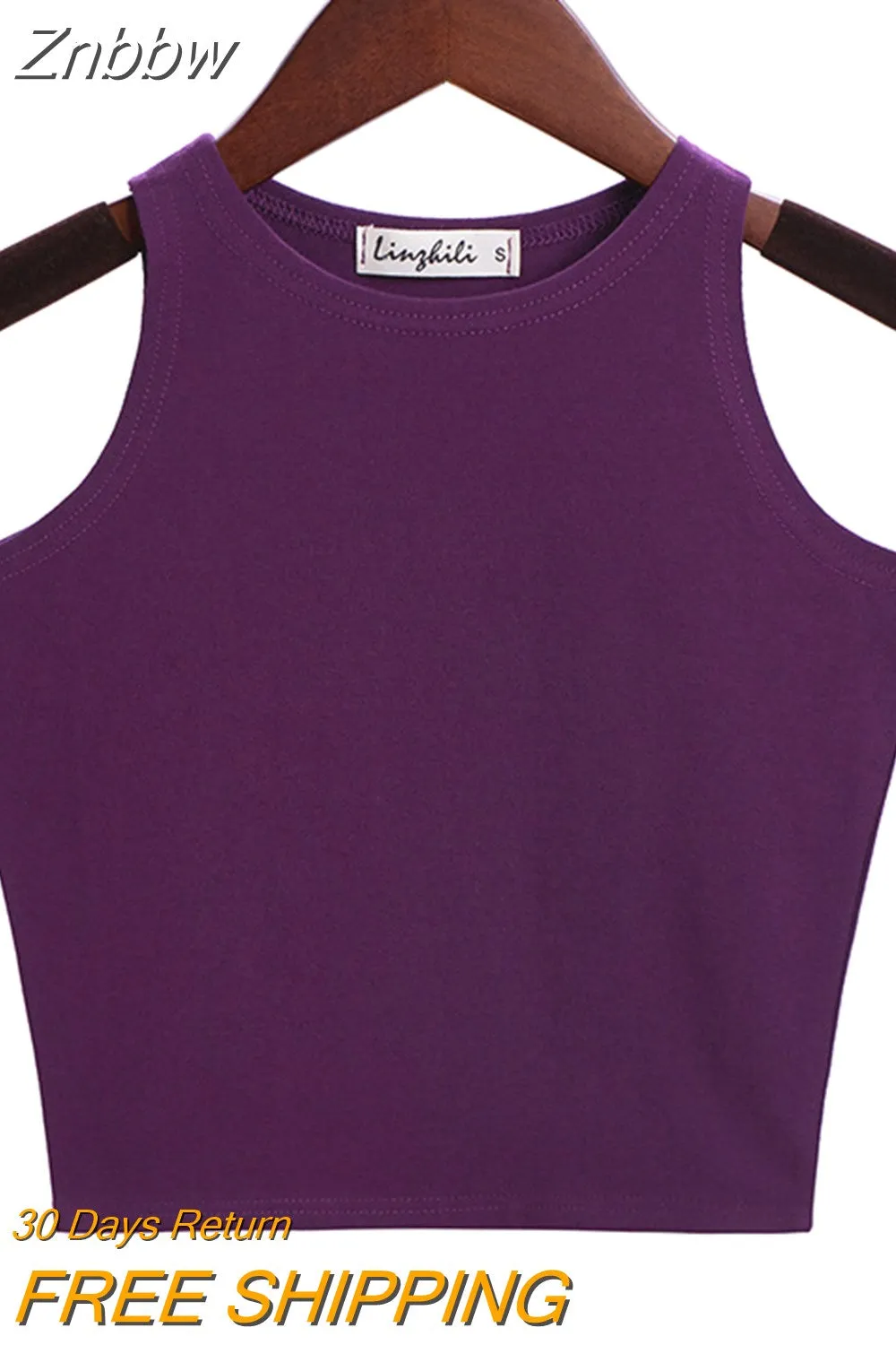 Znbbw 2023 New Women Sexy Cotton Crop Top Crop Bustier Multicolor Sleeveless Cropped Blusas Vest Tank Top Camisole 14 Colors - Image 12