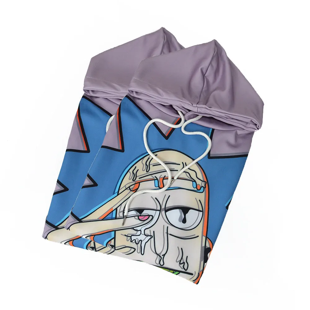 Znbbw 3D Printed Hooded Sweaters Creative Fashion Sports Large Size Male And Female Parodies Of Doctor's Head Long-Sleeved Sweaters - Image 4