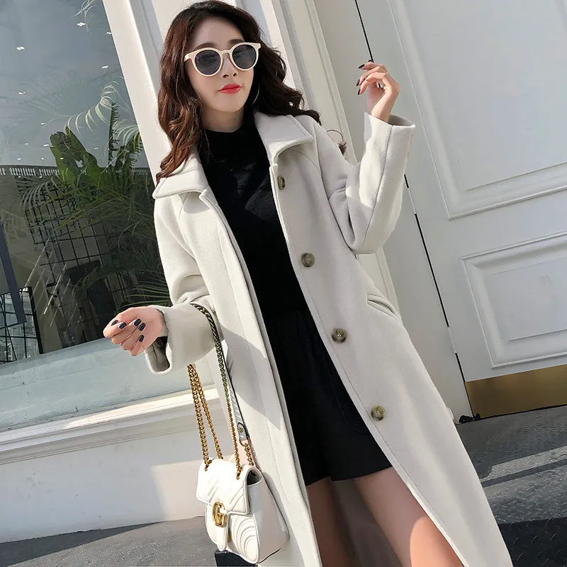 Znbbw 2024 Spring / Summer Ebaywish Lapel Women's Woolen Coat - Image 4