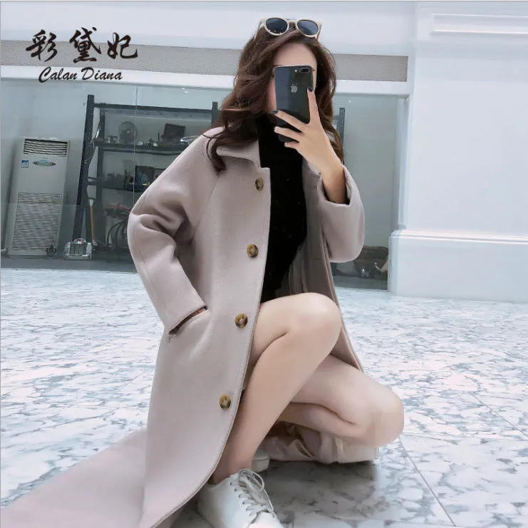 Znbbw 2024 Spring / Summer Ebaywish Lapel Women's Woolen Coat - Image 7