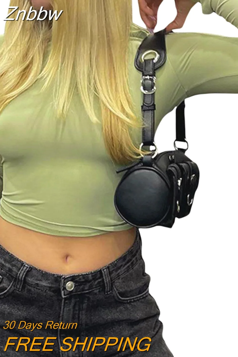 Znbbw Autumn Casual T-Shirts For Women Long Sleeve Stretchy O-Neck All-Match Slim Fit Pullover Crop Tops y2k Clothes - Image 13