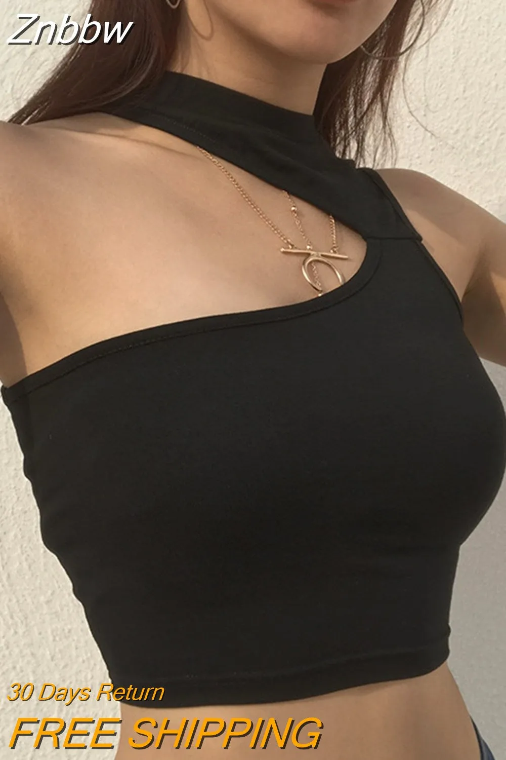 Znbbw Summer Sleeveless Sexy Women Girls Summer Vest Crop Top Shirt Blouse Casual Slim Black Tanks Hot S M L