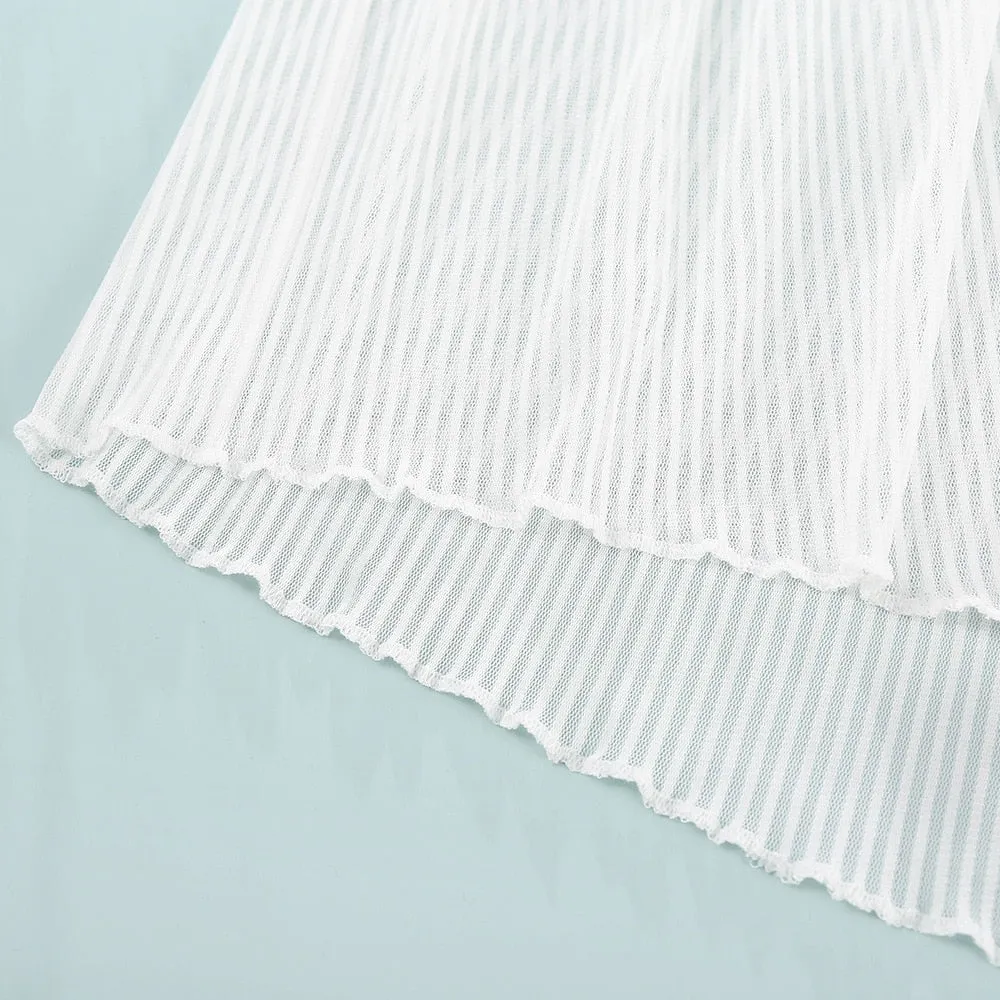 Znbbw Women Lace Sleepwear Sleeveless Transparent Nightwear Lace Cami Top Pajama Sets Femme Sexy Lingerie Pyjamas Women - Image 3