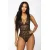 Znbbw Women V-Neck Lace Bandage Bodysuit  Women Sleepwear Underwear Lingerie Romper Party Jumpsuit - Image 7