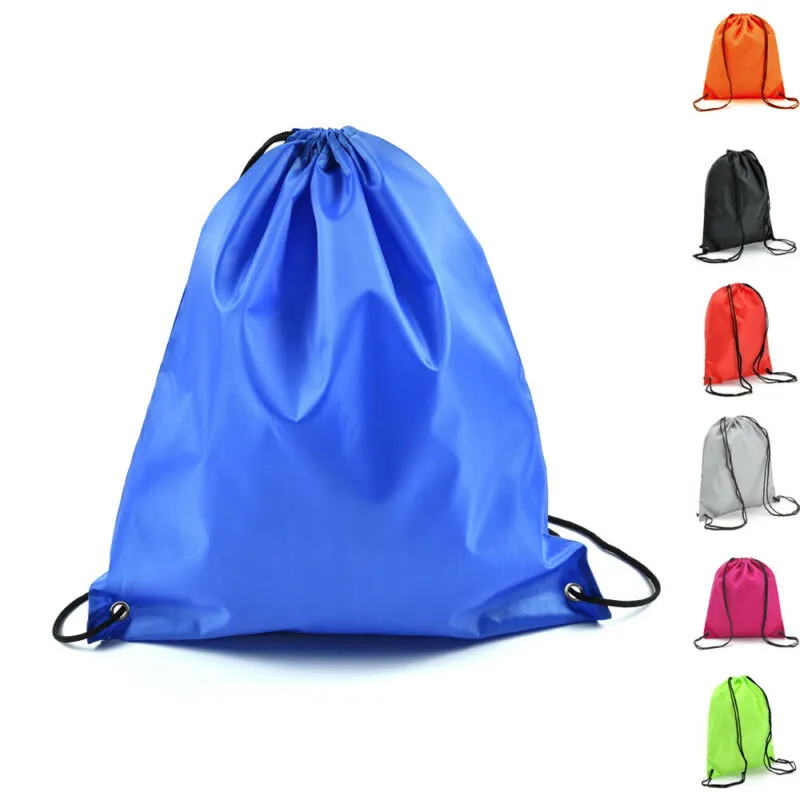 Znbbw Men Women Unisex Reusable Solid String Drawstring Back Pack Cinch Sack Gym Tote Bag School Sport Shoe Bag Storage bag
