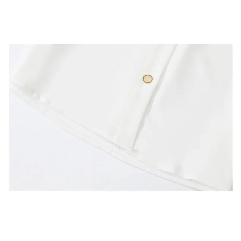 Znbbw Women White Blouse Short Sleeve Chiffon Blouse Shirt Tops Blouse Women Blusas Mujer De Moda 2023 Blouses Femme Shirts F93 - Image 6