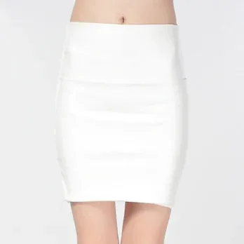 Znbbw Women Mini Faux Leather Solid Pencil Skirts High Waist PU Skirts Slim Short Skirt Bottoms Female - Image 16