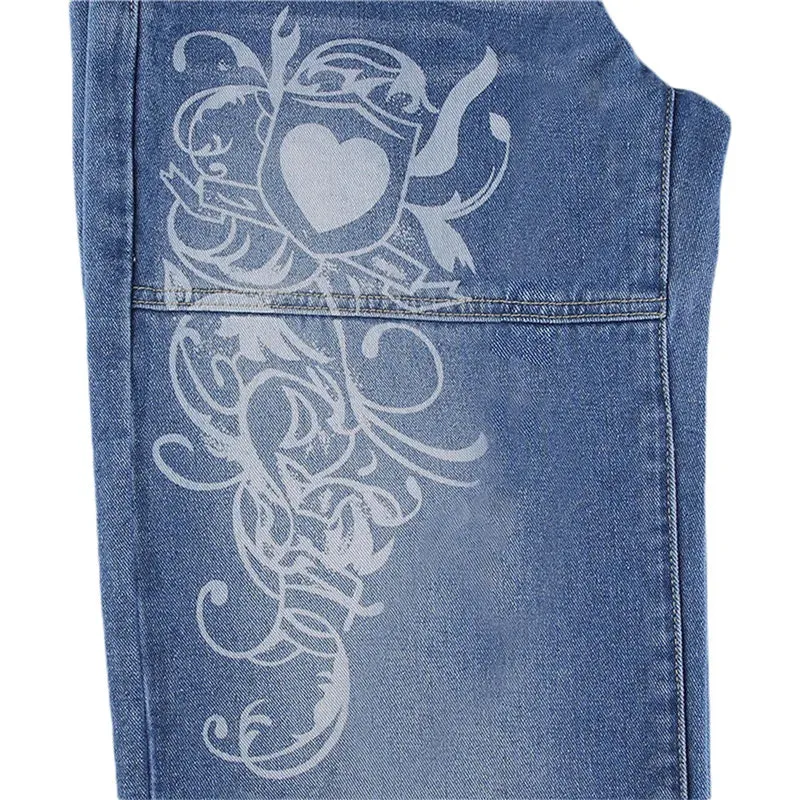 Znbbw Aesthetics E-Girl Vintage Trousers for Women Low Waist Straight Pants Fit Pockets Fashion Harajuku Jeans Streetwear - Image 5