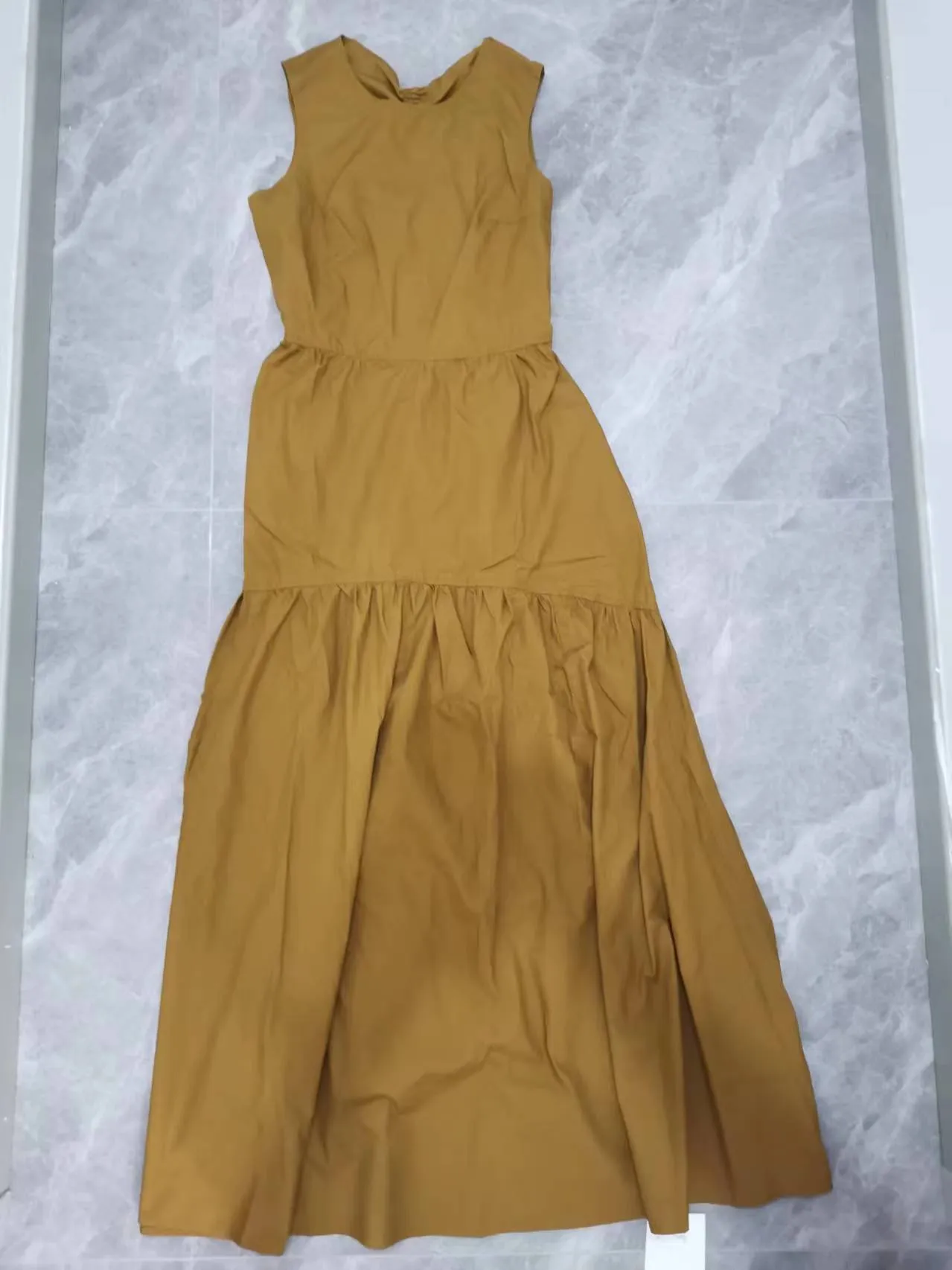 Znbbw Spring Style Hollowed-Out Pleated Dress 1238217002