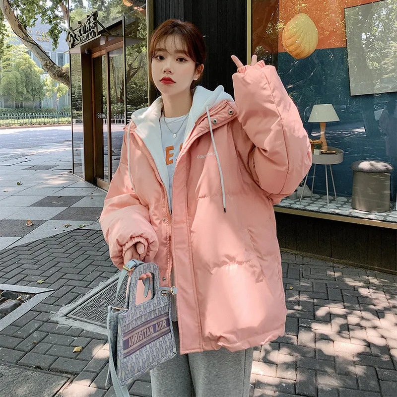 Bread Clothes Short Down Cotton-Padded Clothes For Women In 2024 New Fashion Autumn And Winter Coat Thick Cotton-Padded Jacket - Image 3