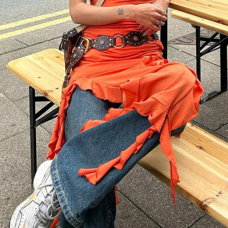 Ins Style Fashion Trend Features All Kinds Of Retro Ring Buckle Personality Ribbon Design Accessories Belt 2024 New Women - Image 3