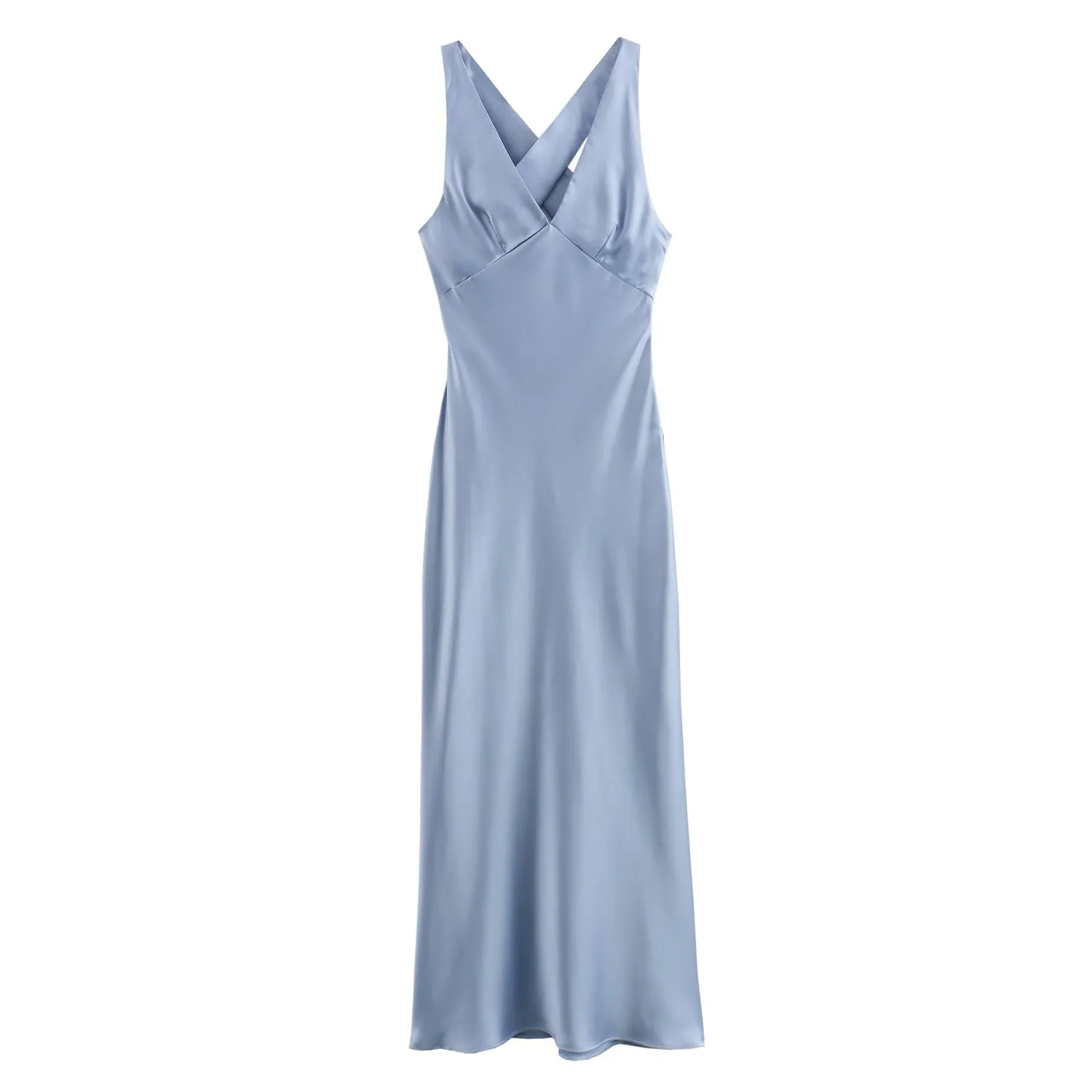 Znbbw New Spring Silk Satin Slim Dress With Bare Back 3272399