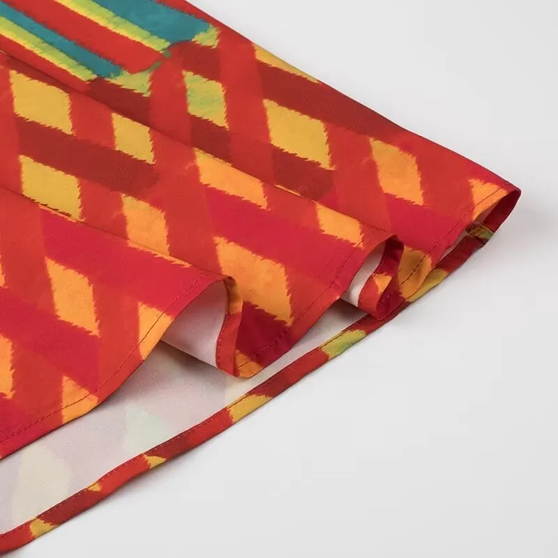 Znbbw Women's Print Slim Sling Dress - Image 3