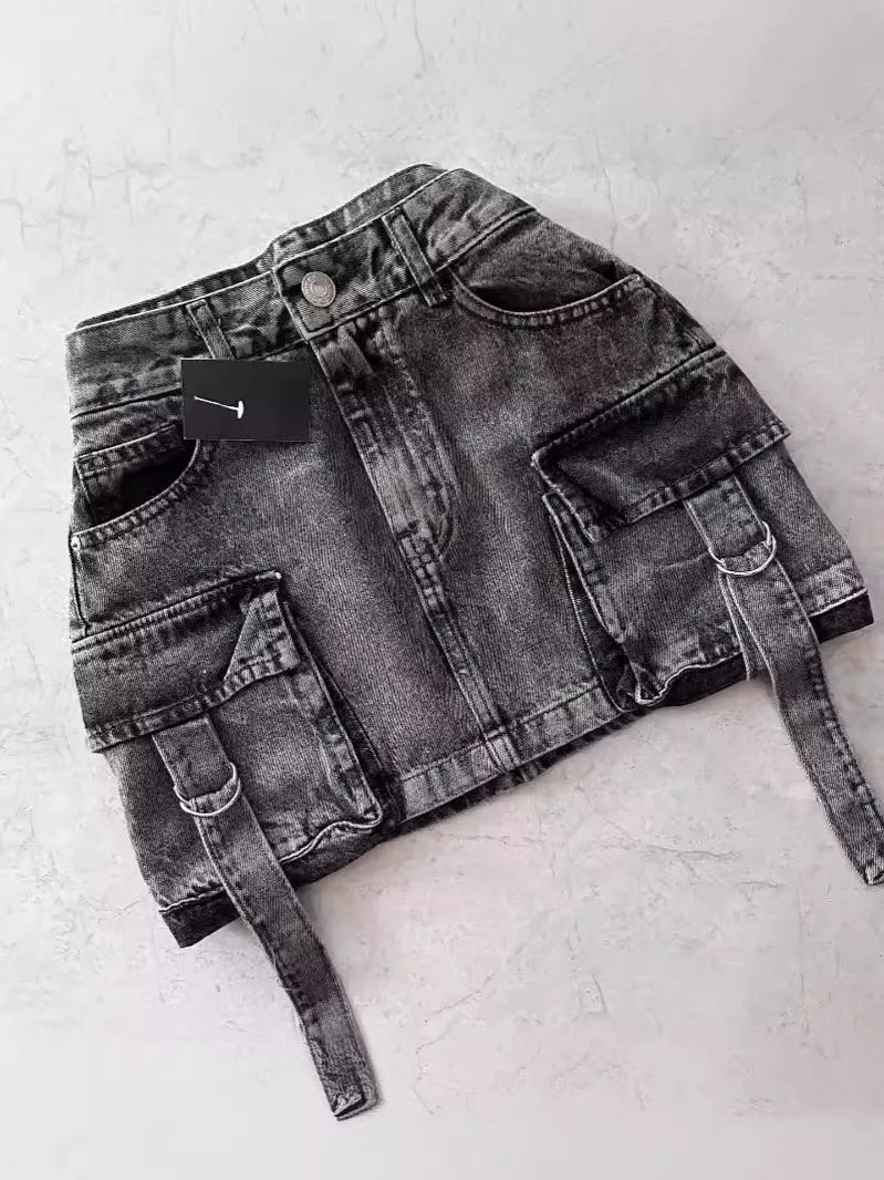 Znbbw Women's Short Skirt Plus Anti-Walking Guofu Gothic Black Y2k Mini Ski Fashion Harajuku - Image 6