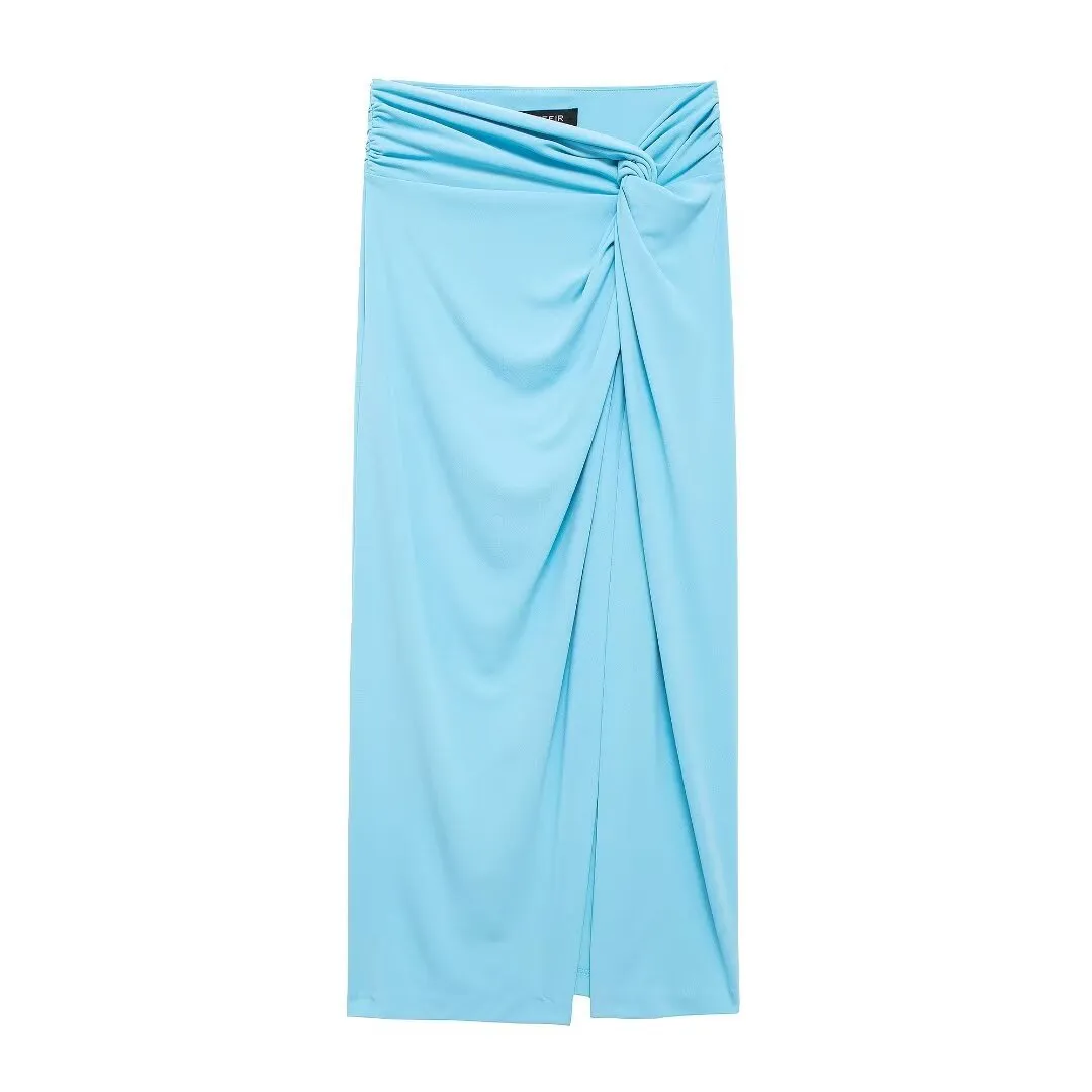 Znbbw New Pleated Neck Jumpsuit 4772004 Knot Flute Skirt 4764408