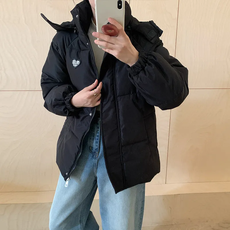 Fufu Short Cotton-Padded Clothes Female 2024 New Winter Thickened Cold Korean Lovely Cotton-Padded Clothes Cotton-Padded Clothes Bread Clothes - Image 5