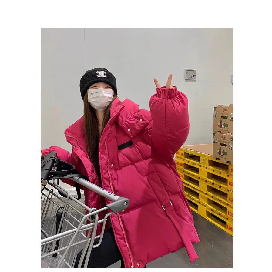 Cotton Jacket Female Oversize2024 Winter New Cotton-Padded Coat Korean Version Loose And Thick Cotton-Padded Jacket Bread Clothes - Image 5