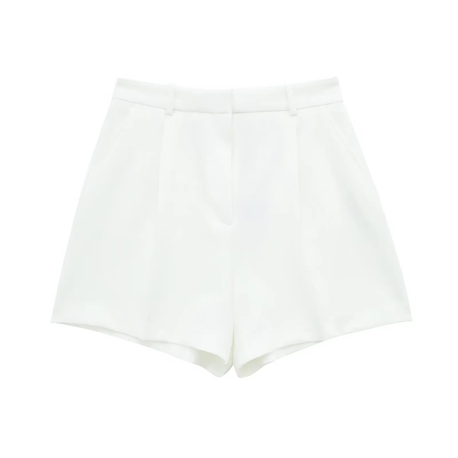 Znbbw New Spring Style High Waist Shows Thin Pleated Casual Shorts 1478030