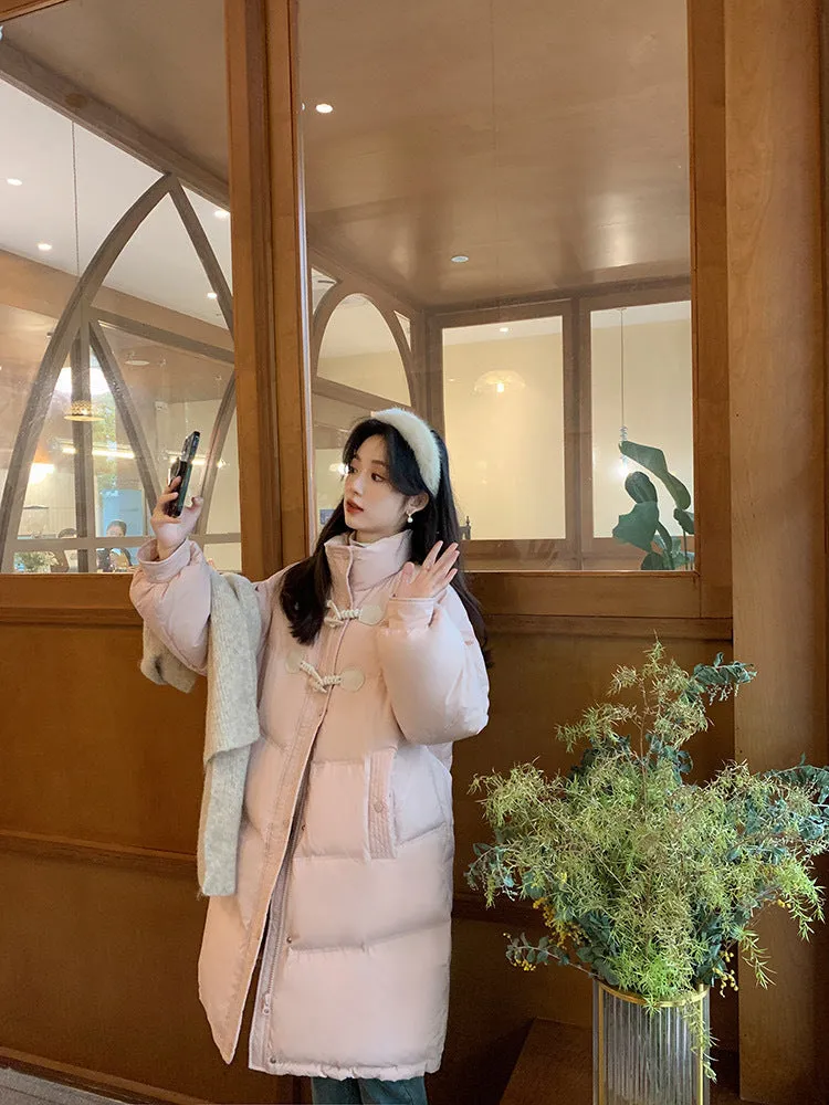 2024 New Korean Version Loose Medium And Long Cotton-Padded Jacket Winter Jacket - Image 10