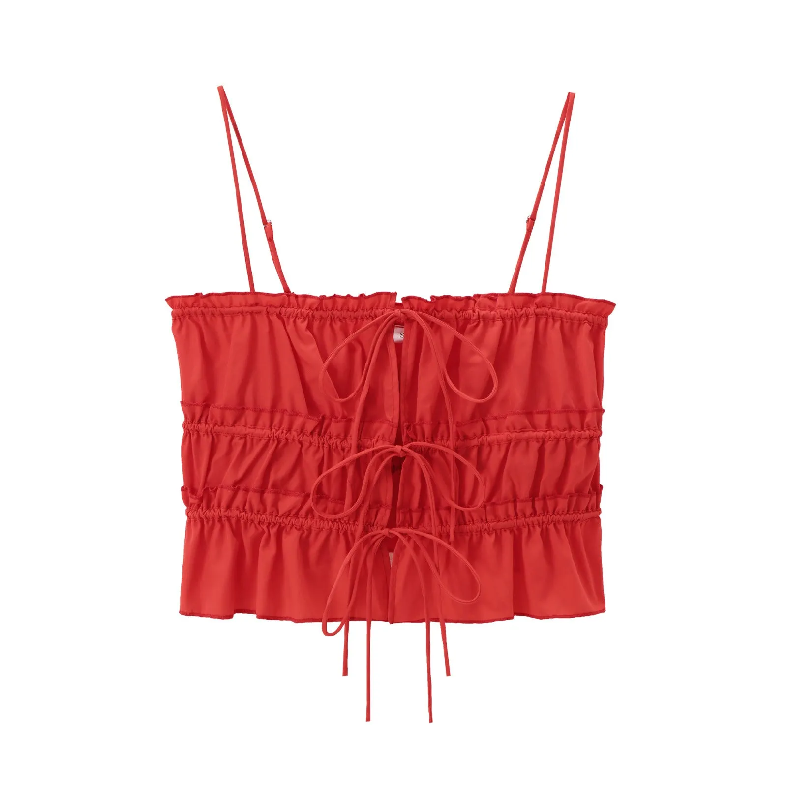 Znbbw Spring Style Bow Tie Slim Poplin Halter Top 3067055