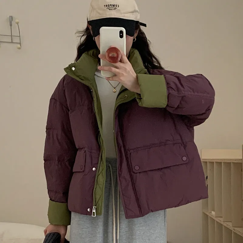 Winter New Women's Fashion Cotton-Padded Clothes Hot Style Design Sense Short Cotton-Padded Jacket Small Down Cotton Jacket Coat Tide - Image 7