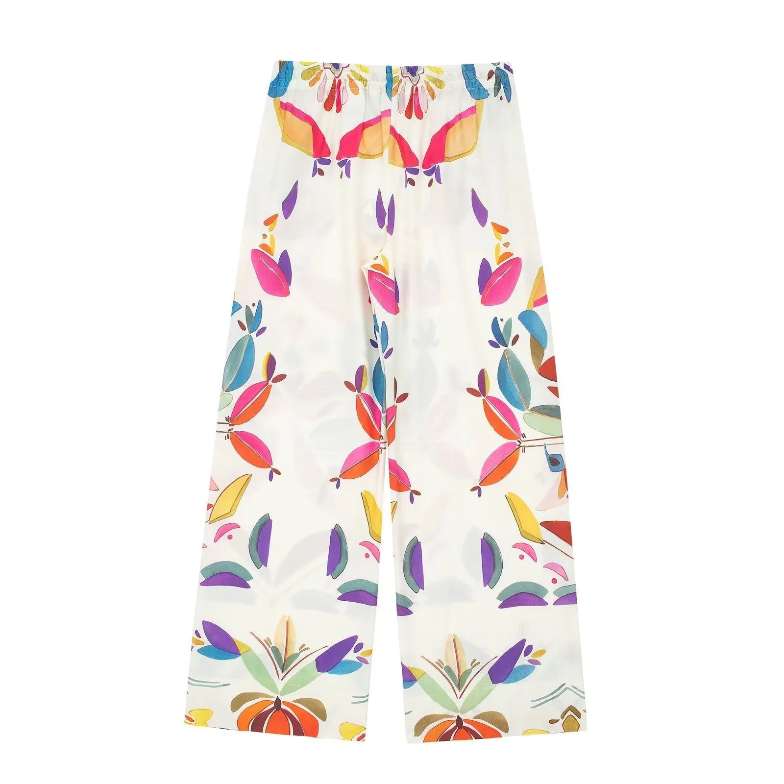 Znbbw Poplin Shirt 2918047 Printed Pajamas Style Trousers 2903047 Set